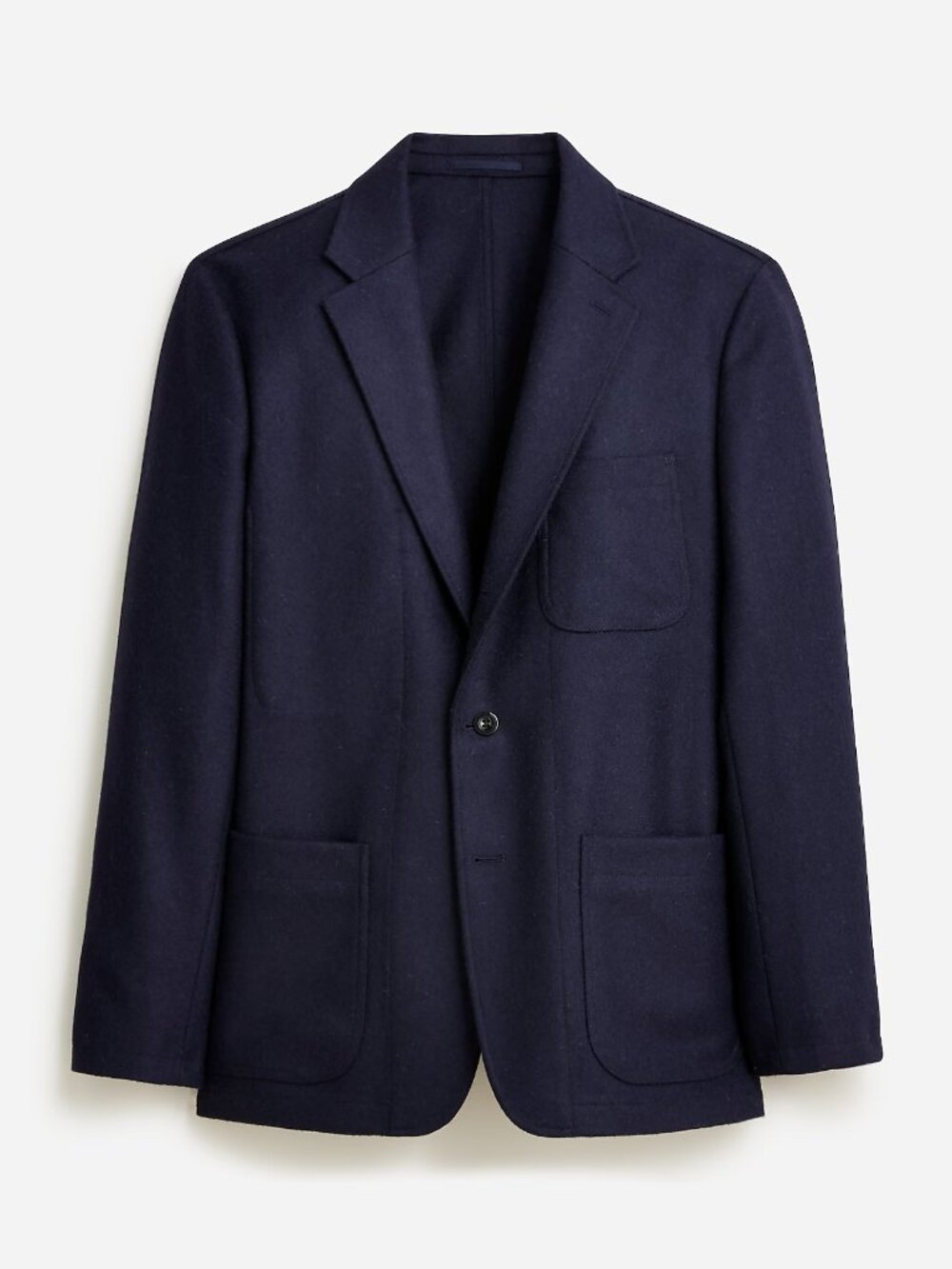J. Crew Wallace & Barnes Three-roll-two Blazer in English Melton Wool